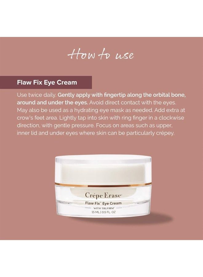 Crepe Erase Advanced Eye Cream: Citrus Scented with Trufirm Complex, 0.5 Fl Oz for Mature Skin - Image 3