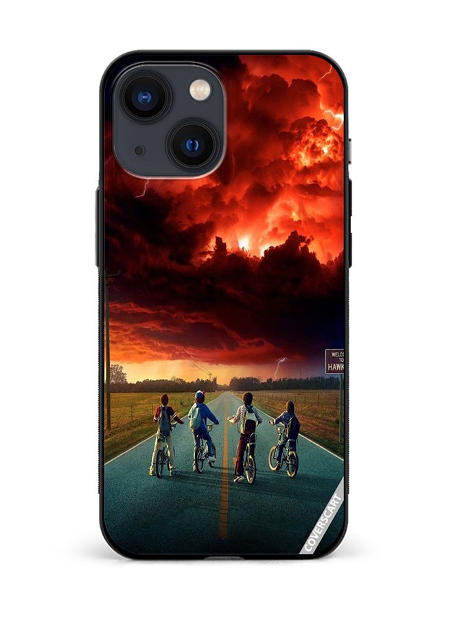COVERSCART Protective Case Cover For Apple iPhone 13 Mini Stranger Things Design Multicolour