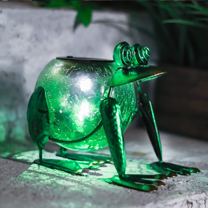 MUMTOP Solar Garden Lantern Waterproof LED Frog Solar Lights Outdoor Decorative Tabletop Lanterns Lamp for Yard Patio Table Decoration - Image 5