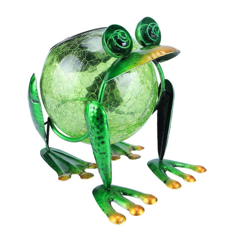 MUMTOP Solar Garden Lantern Waterproof LED Frog Solar Lights Outdoor Decorative Tabletop Lanterns Lamp for Yard Patio Table Decoration - Image 1