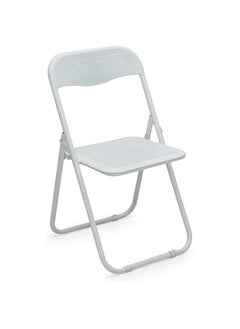 Multi Home Furniture Multi Home Furniture Folding Chairs Camping Beach Chair MH-FC110 Garden Sun Chair, Metal Folding Chair Conference Exhibition Backrest Chair Leisure Computer Chair Fashion Dining Chair Stool, Black  - Image 1