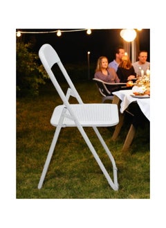 Multi Home Furniture Multi Home Furniture Folding Chairs Camping Beach Chair MH-FC110 Garden Sun Chair, Metal Folding Chair Conference Exhibition Backrest Chair Leisure Computer Chair Fashion Dining Chair Stool, Black  - Image 2