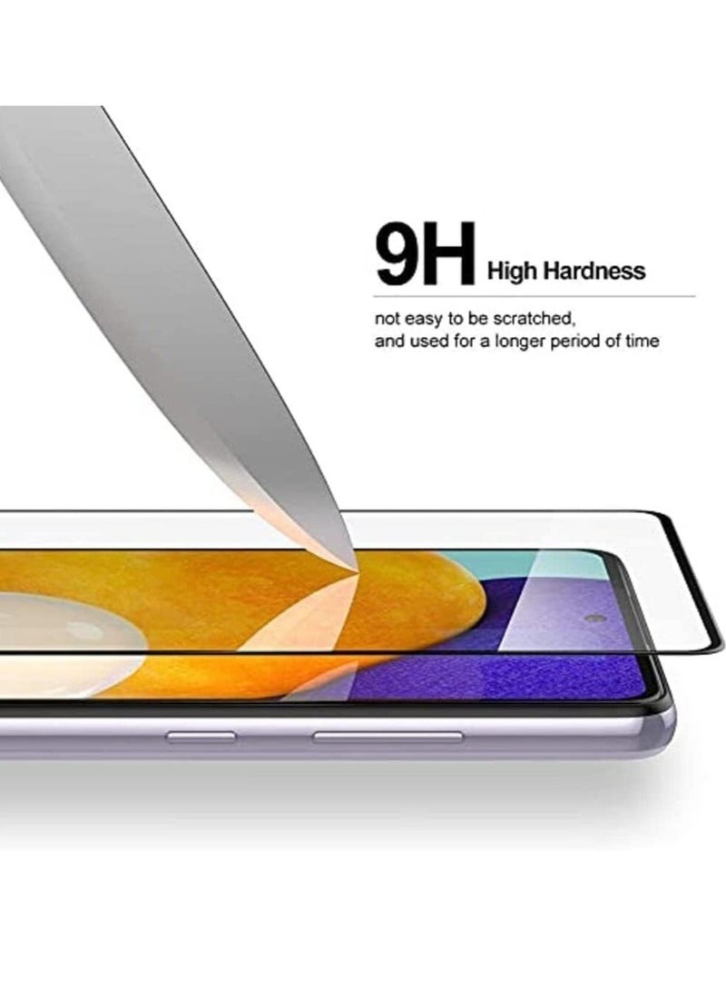 Raxoom 2-Pack 5D Tempered Glass Screen Protectors for Samsung Galaxy A73 with Ultra HD Clarity Edge-to-Edge Curved Glass Full Coverage 9H Hardness Scratch-Resistant Bubble-Free Application Case-Friendly Design and Easy Installation for Maximum Screen Protection - Image 2