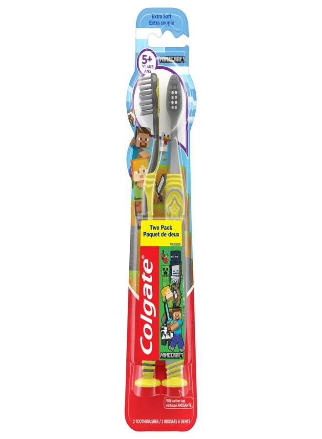 Colgate Kids Manual Minecraft Toothbrush, 2 Ct - Image 1