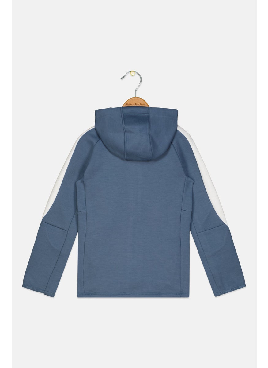 PUMA Kids Girl Brand Logo Sweatshirt, Slate Blue  - Image 2
