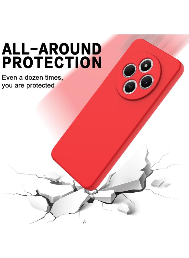 اس-توب جراب لهاتف Redmi A4 5G مصنوع من السيليكون السائل بلون سادة ومضاد للسقوط وتغطية كاملة - Image 5