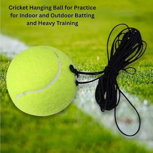 WOPPCART Hanging Tennis Ball for Kids| Cricket Hanging Ball for Practice| Easy to Hang & Ideal for Indoor and Outdoor Batting and Heavy Training| Swing Tennis for Kids and Adults (Pack of 2) - Image 5