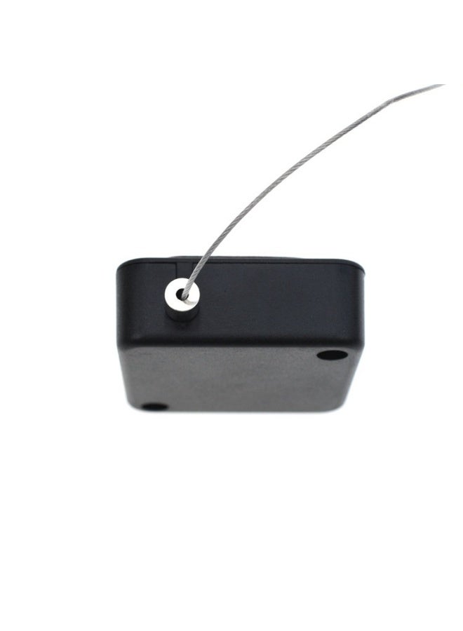 No Drill Anti-Theft Cable Box, Auto Retractable Steel and Nylon Wire Rope, Secure Cable Organizer and Simple Door Closer for Home, Office and Outdoor Use - Image 5