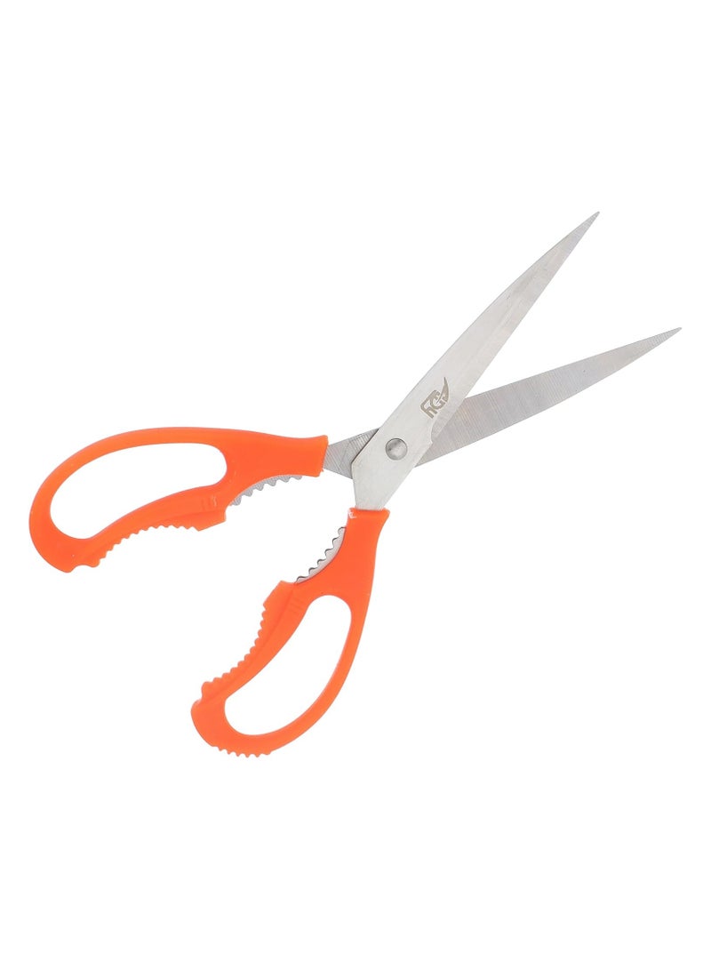 Stainless Steel Scissors with Plastic Handle Set 3 Pieces - Multi Color - Image 2