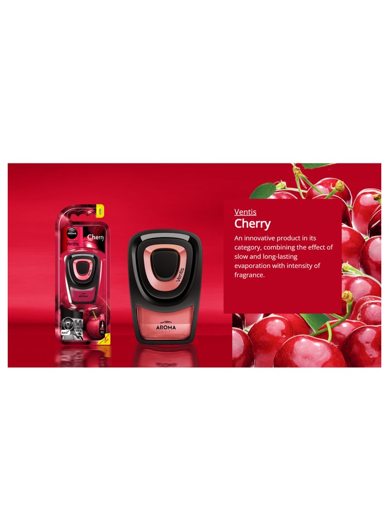 أروما معطر جو أروما فينتس برائحة الكرز لفتحات تهوية السيارة، 8 مل، أكثر كثافة 3 مرات (صنع في بولندا) - Image 2
