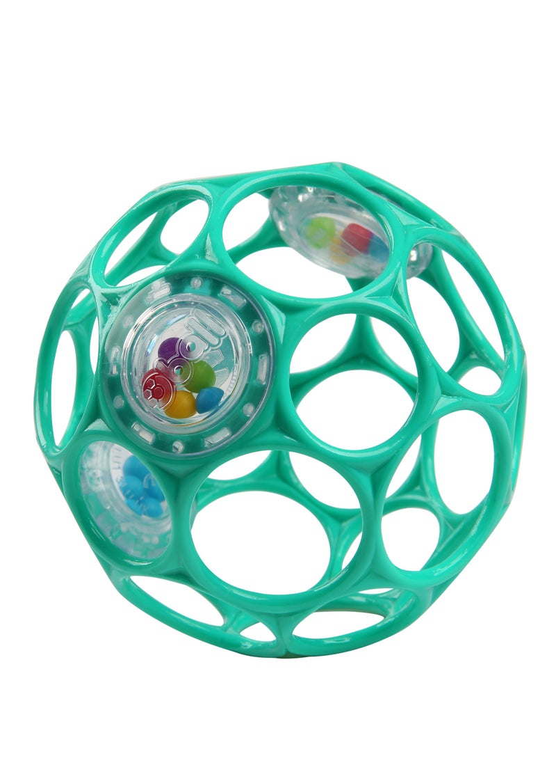 Bright Starts - Oball Rattle Easy-Grasp Toy, Flexible Rattle, Promotes Fine Motor Skills & Auditory Stimulation, BPA-Free, For Newborns+ - Image 1