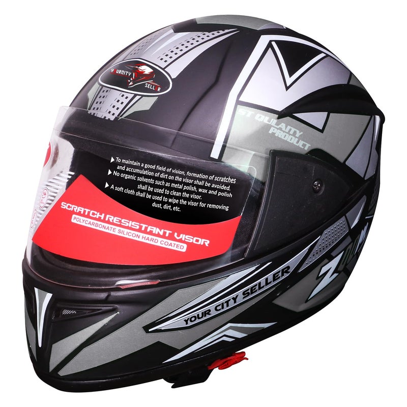 STiSS Strong and Durable Stylish Full Face Men Motorbike Helmet |Scratch-Resistance and Silicone - Image 1