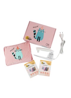 Biggdesign Party Cat Electric Hot Water Bottle with Soft Cover Rechargable Hot Water Bag for Pain Relief  - Image 3