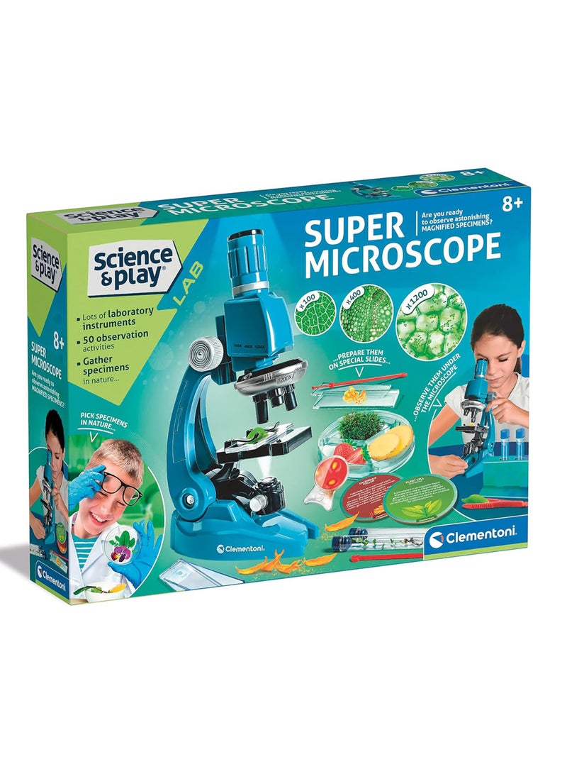 Clementoni ميكروسكوب كليمنتوني سوبر 1200X | ألعاب تعليمية وتعلمية - Image 1