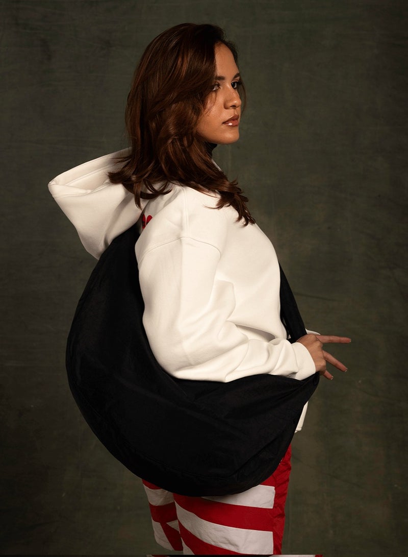 In Your Shoe Black Slouchy Sling Bag