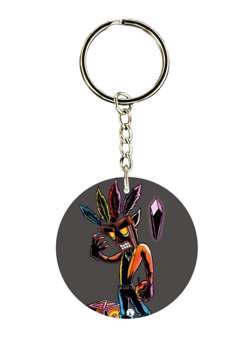Double Sided Crash Printed Keychain
