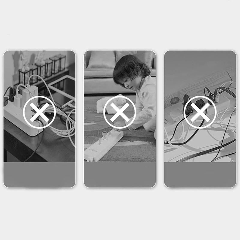 صندوق تخزين الكابل البني، صندوق منظم للأسلاك والشواحن بسعة كبيرة لمكتب المنزل - Image 5