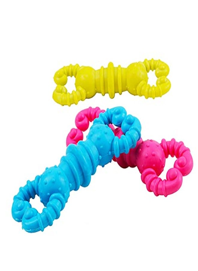 Gojira/ Pets Shrimp Shaped Non-Toxic Bite Resistant Rubber Chew Toy for Puppy/Cat/Small Dog - (Color May Vary) - Image 5