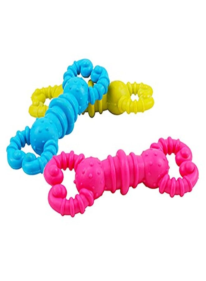 Gojira/ Pets Shrimp Shaped Non-Toxic Bite Resistant Rubber Chew Toy for Puppy/Cat/Small Dog - (Color May Vary) - Image 2