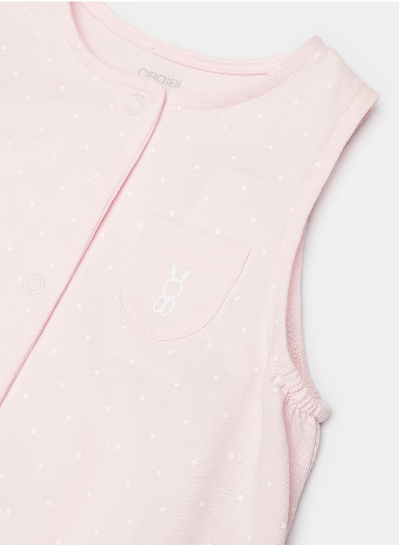 Okaidi - OBaiBi By Okaidi Baby Girls Jumpsuit - Image 1