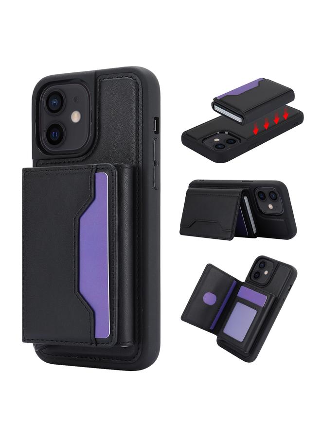 زبون جراب هاتف جلدي مضاد للسرقة وقابل للفصل ببطاقة RFID لهاتف iPhone 12 Pro / 12 - Image 1