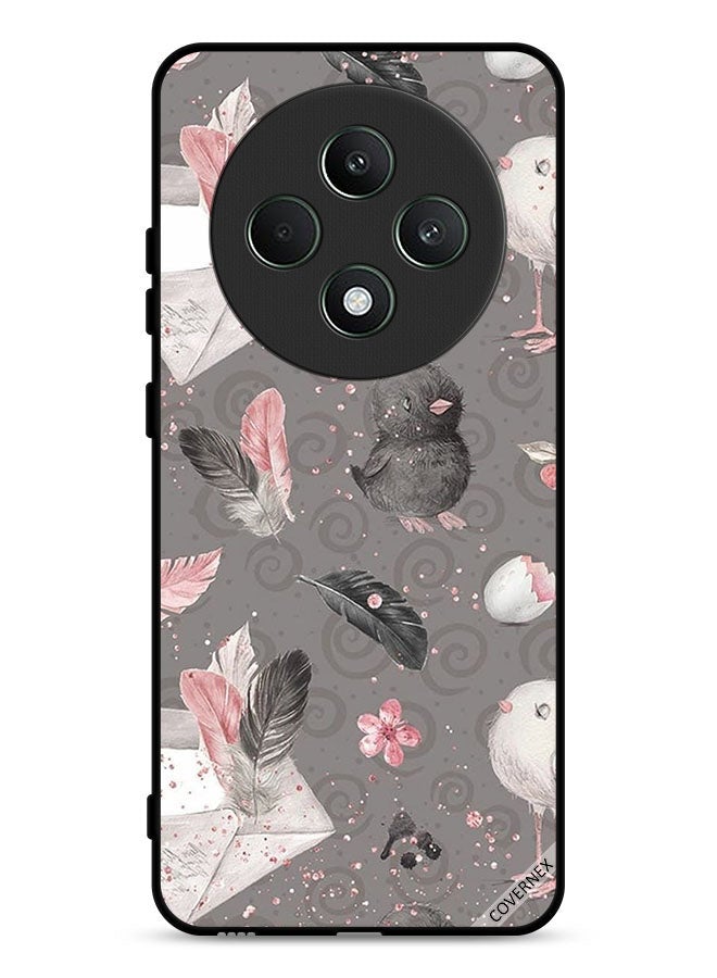 Covernex Oppo Reno12 F 4G Protective Case Cover Feathers & Chicks  - Image 1