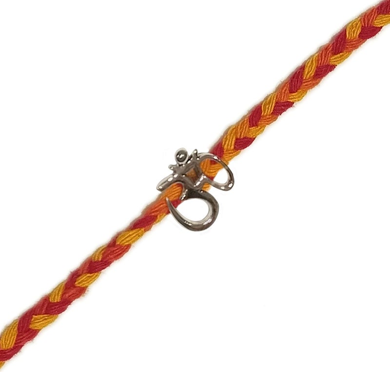Northland Happy Rakhi Greeting Card with Om Silver Rakhi for Brother - Image 1