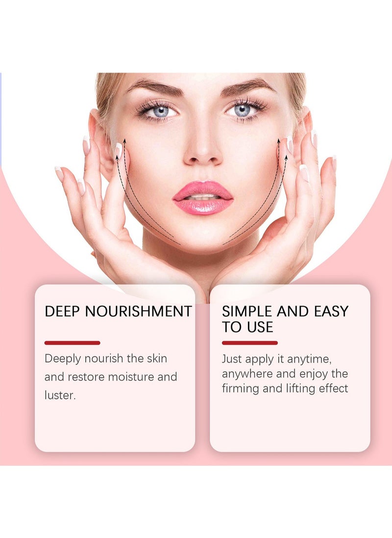 OUHOE Moisturizing Mask, V Line Facial Mask, Double Chin Reduce Lifting, Hydrating Anti-Wrinkle and Anti-Aging, Creating a V-Shaped Face for Women 5Pcs  - Image 2
