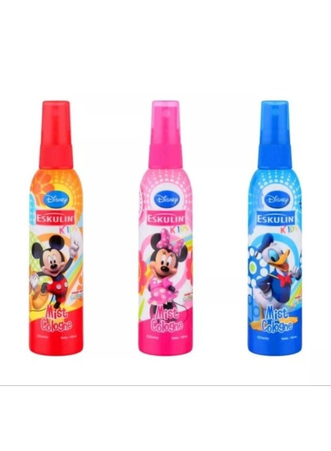 Eskulin Set Three Pcs Kids Minnie Mist mickey mouse + minnie mouse + Donald Duck Cologne 100ml - Image 2