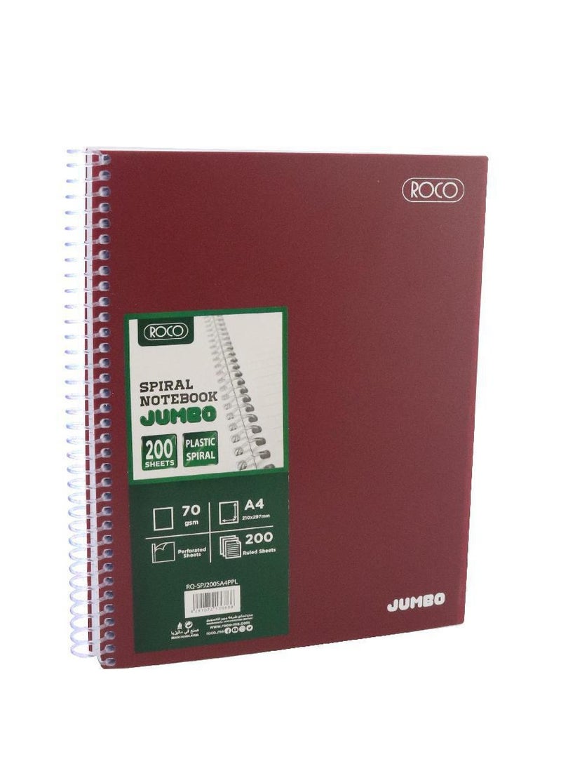 روكو دفتر ملاحظات كبير عربي/إنجليزي، مقاس A4200 ورقة - Image 1