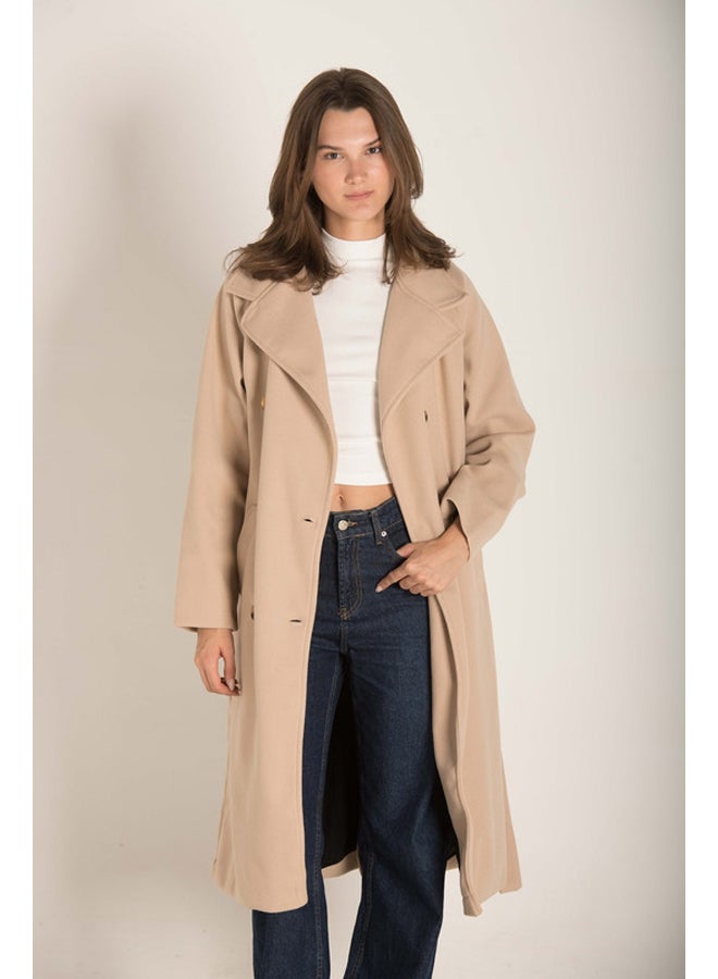 Marco Bergamo Longline Belted Trench Coat - Image 1