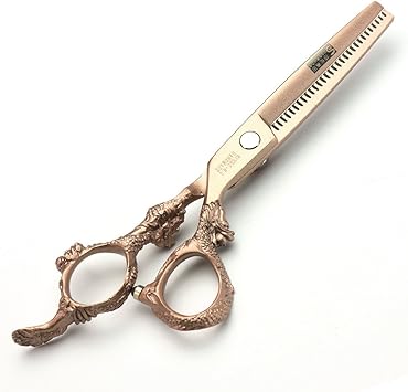 SHARONDS Rose Gold 440c high Hardness Japanese Hairdressing Scissors Salon Hairdressers Hair Cutting and thinning Hairdressing Professional Hair Cut Thining Scissors - Image 3