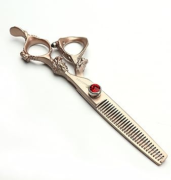 SHARONDS Rose Gold 440c high Hardness Japanese Hairdressing Scissors Salon Hairdressers Hair Cutting and thinning Hairdressing Professional Hair Cut Thining Scissors - Image 4