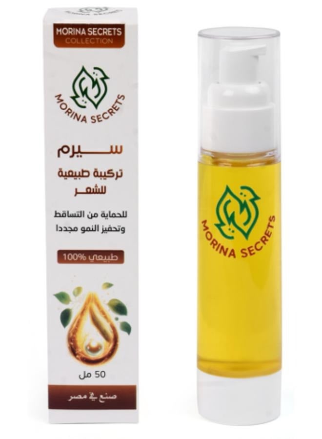 Serum to protect hair from falling out and stimulate hair growth again with date seed oil extract 50 ml.