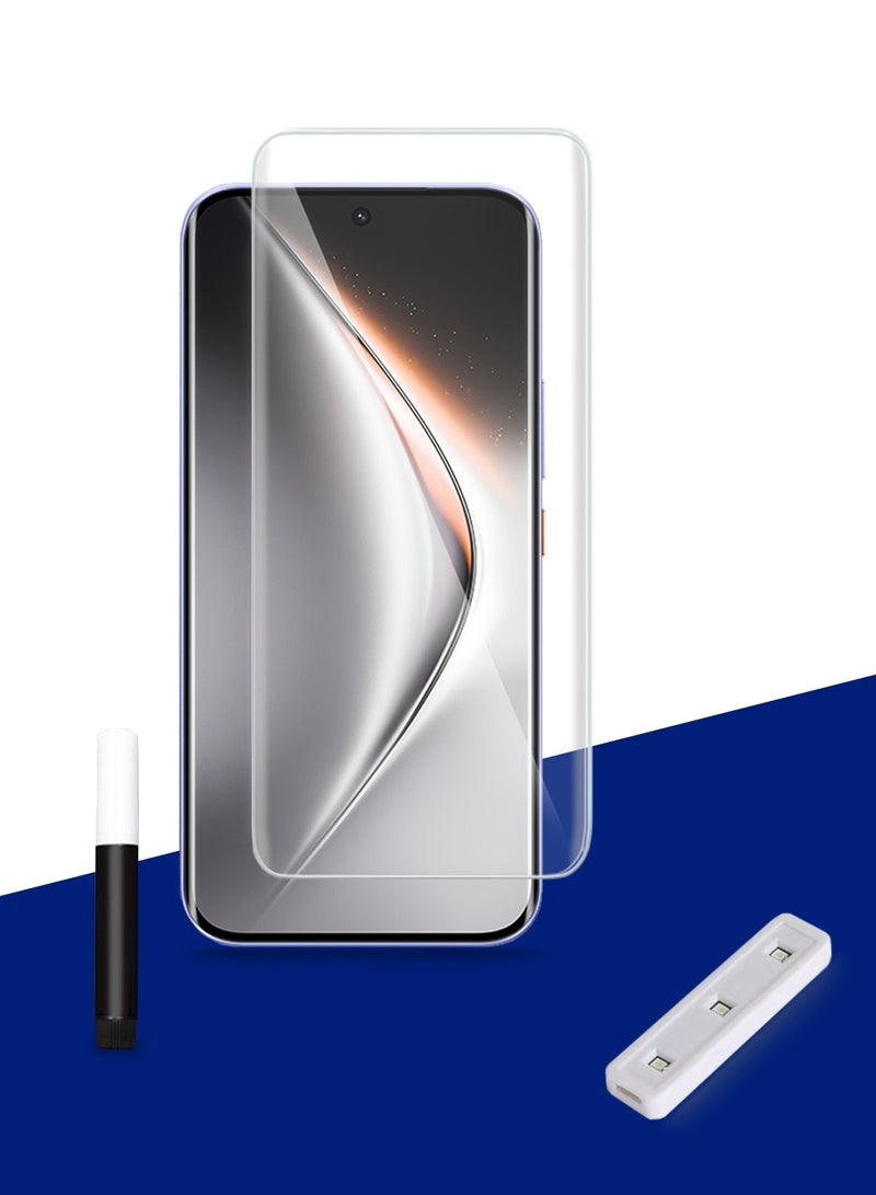 Wtech Tecno Pova Curve 2 5G 2026 Premium Curved Edges UV Full Glue Full Cover Tempered Glass Screen Protector (MSGUCN) - Clear - Image 1