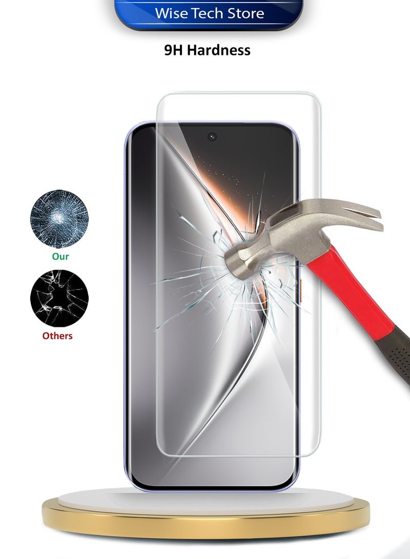 Wtech Tecno Pova Curve 2 5G 2026 Premium Curved Edges UV Full Glue Full Cover Tempered Glass Screen Protector (MSGUCN) - Clear - Image 4