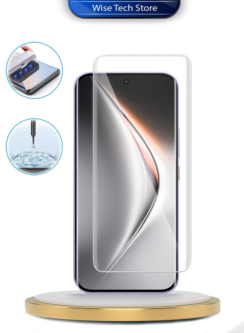 Wtech Tecno Pova Curve 2 5G 2026 Premium Curved Edges UV Full Glue Full Cover Tempered Glass Screen Protector (MSGUCN) - Clear - Image 3