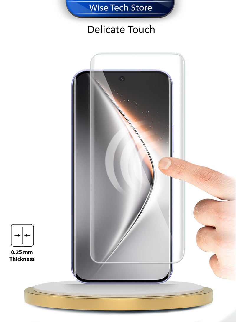 Wtech Tecno Pova Curve 2 5G 2026 Premium Curved Edges UV Full Glue Full Cover Tempered Glass Screen Protector (MSGUCN) - Clear - Image 2