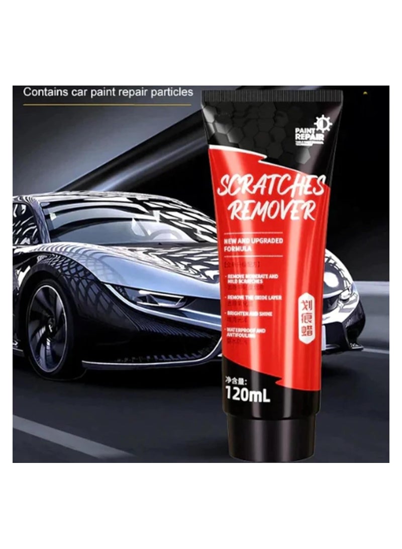 SOLARAE Car Scratch Repair Wax, 2 Pack 120ml Vehicles Scratch Remover for Deep Scratches, Scratches Remover, Car Scratch Swirl Remover, Car Polisher Scratch Repair Paste Vehicle Paint Care with 2 Sponge - Image 5