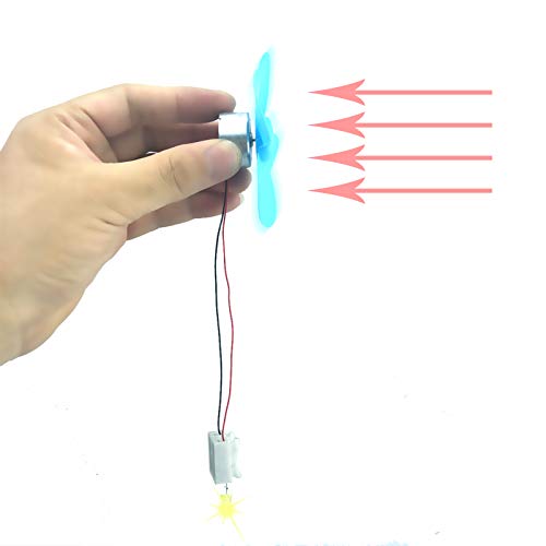 EUDAX DIY DC Power Micro Motor Wind Turbine Electricity Generator Blades Model - Image 1