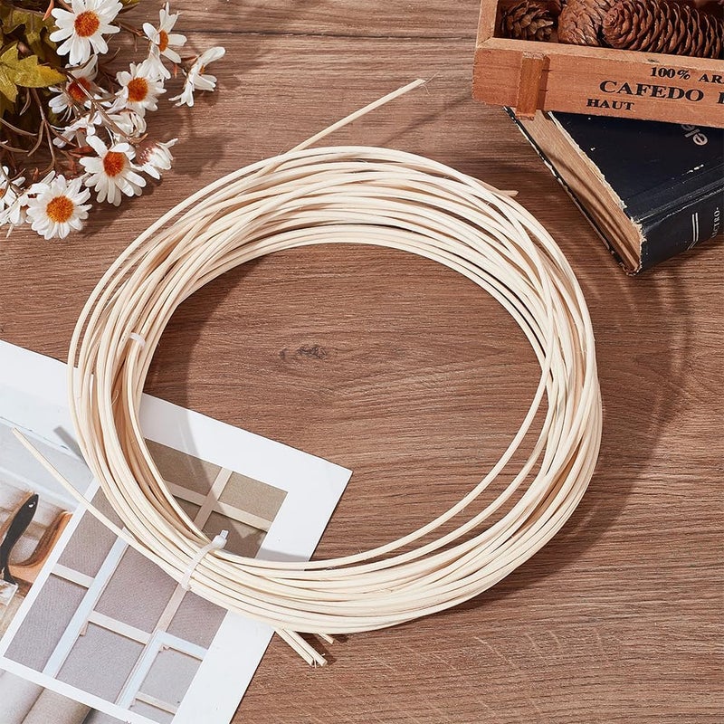 AHANDMAKER Basket Weaving Round Rattan for Basket Furniture Making Chair Weaving Repairing DIY Craft - Image 3