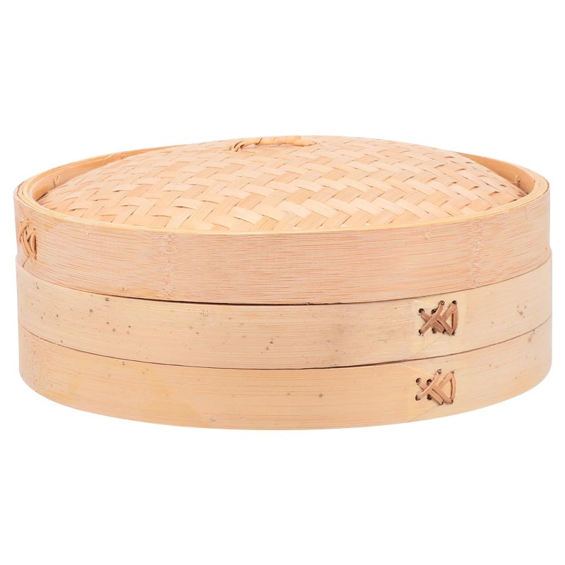 28cm Food Steamer Basket With Lid For Dumplings Vegetables And Asian Cuisine - Image 2