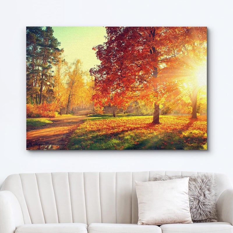 wall26 Canvas Print Wall Art Woodland Nursery Decor Colorado Forest River Rapid Rock Mountain Nature Wilderness Earth Scenery Rustic Scenic Landscape for Living Room, Bedroom, Office - 24"x36" - Image 2