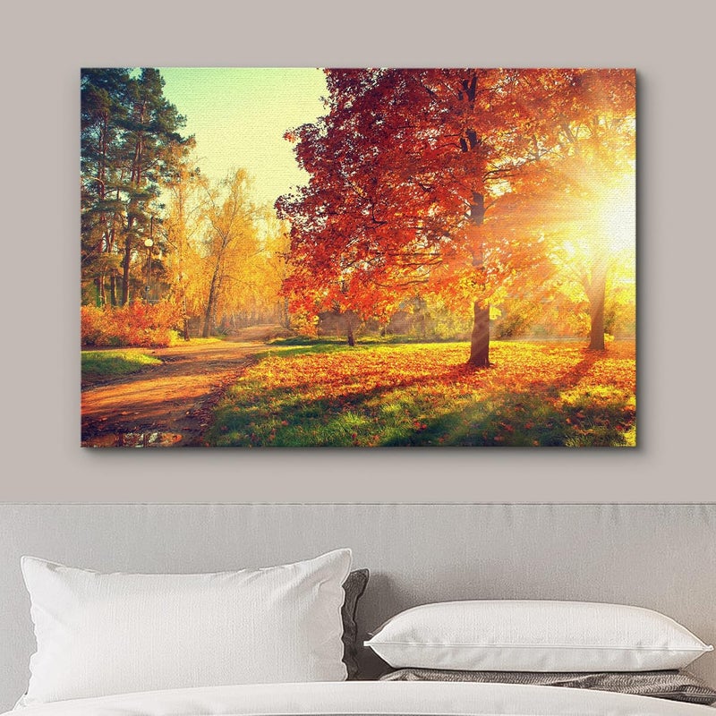 wall26 Canvas Print Wall Art Woodland Nursery Decor Colorado Forest River Rapid Rock Mountain Nature Wilderness Earth Scenery Rustic Scenic Landscape for Living Room, Bedroom, Office - 24"x36" - Image 3