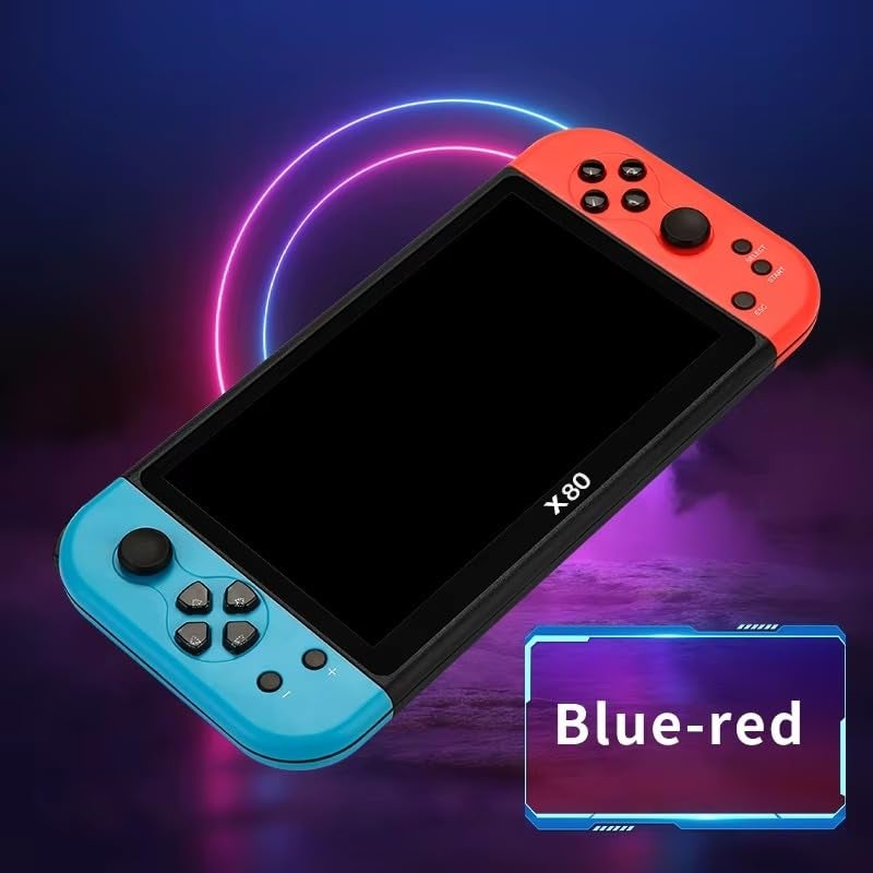 Derovan 7″ Retro Handheld Game Console – 10,000 Built-In Games, 10 Emulators, 16GB Expandable, Multimedia Pocket Console - Image 2