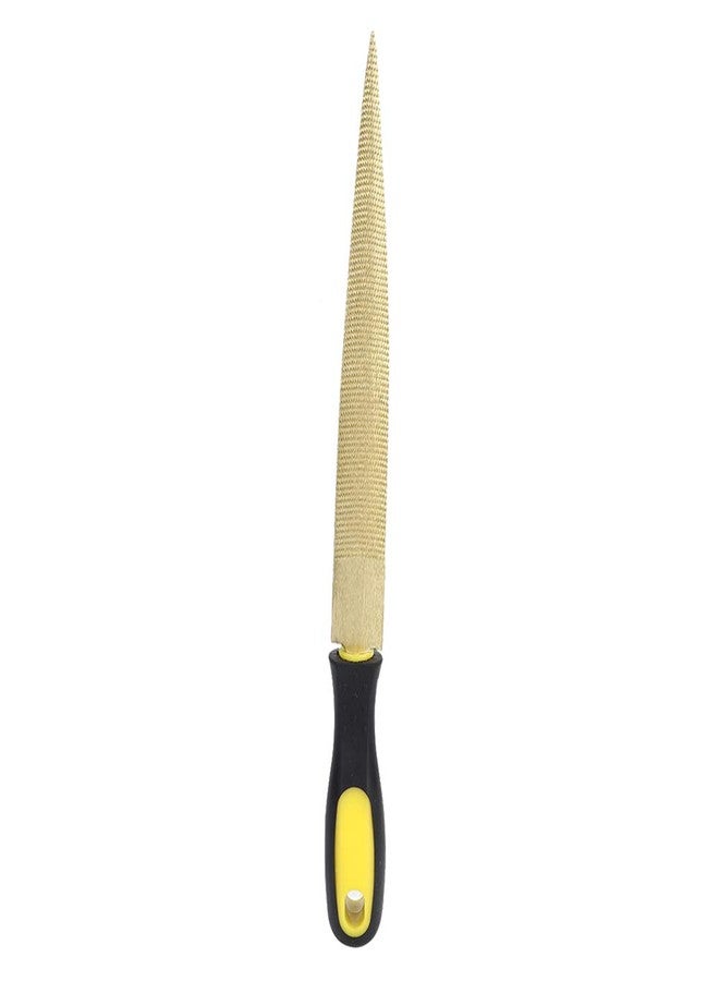 Haofy Wood Rasp File, Round Rasp, Half Round Hand Rasp, Premium Grade Carbon Steel Hand File, Golden Tapered Wood File Rasp DIY Craft Carpenter Woodworking Carving Tool(14in) - Image 1