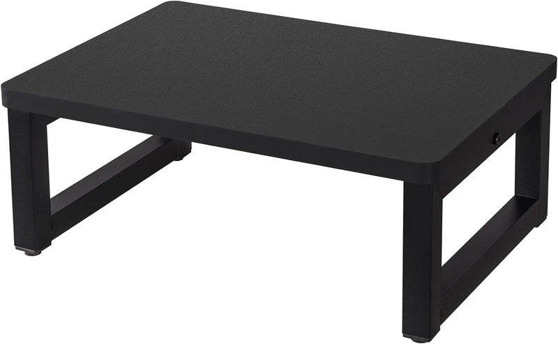 Craftsline Wooden Step Stools for Kids, Solid Portable Wooden Bedside Step Stool Adults Hold Up to 350 lb, One Step Foot Stool for Kitchen, Bedroom, Living Room, Bathroom (Black) - Image 1
