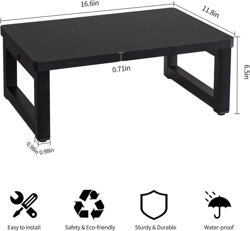 Craftsline Wooden Step Stools for Kids, Solid Portable Wooden Bedside Step Stool Adults Hold Up to 350 lb, One Step Foot Stool for Kitchen, Bedroom, Living Room, Bathroom (Black) - Image 5
