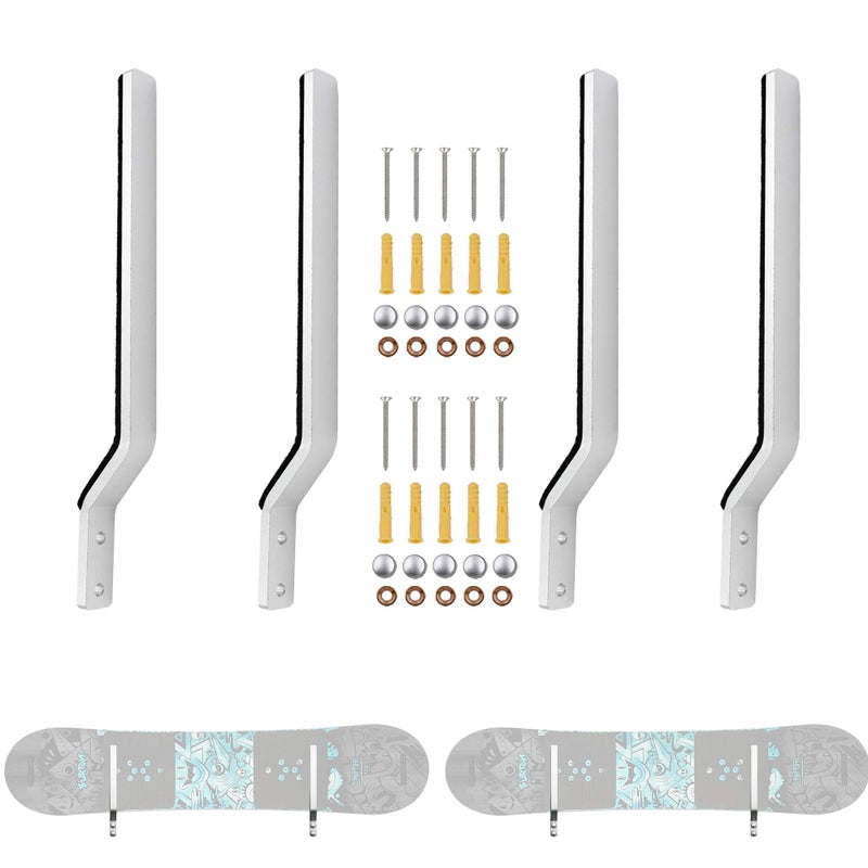 YYST Snowboard Storage Rack Wall Mount Wall Holder - Hardware Included-Hold 2 Boards - Image 1