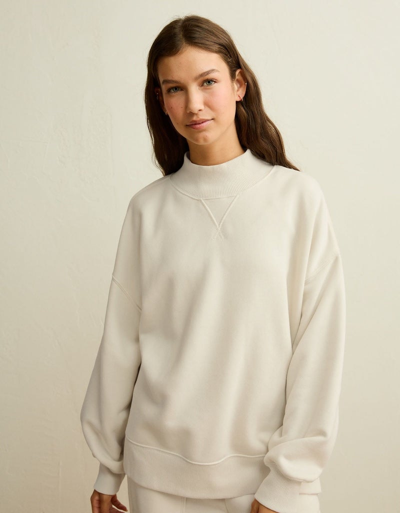 American Eagle AE Everyday Luxe Mock Neck Sweatshirt - Image 1